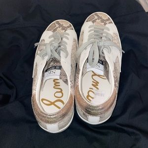 Sam Elderman sneakers rose gold with snakeskin